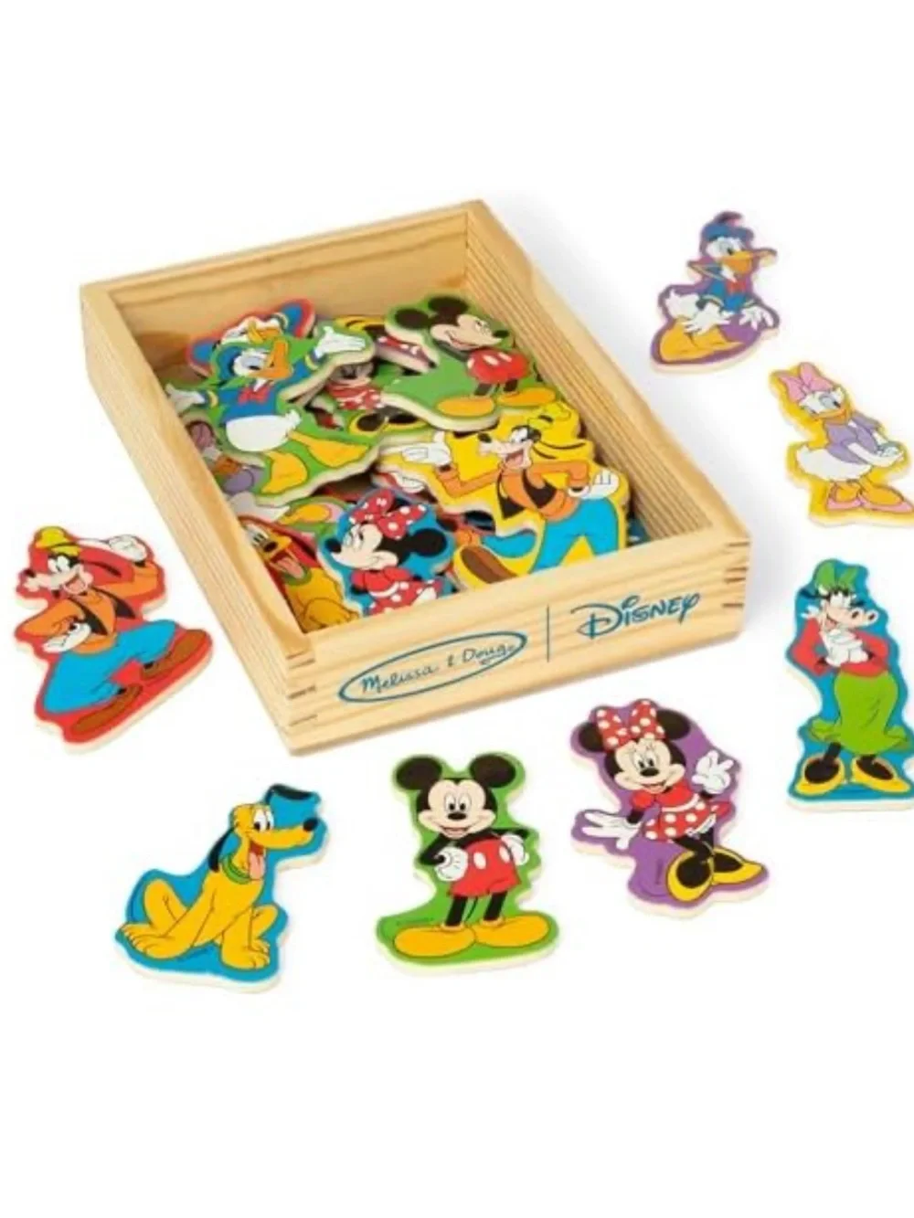 Melissa & Doug Disney Mickey and Friends Wooden Magnets - NEW